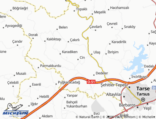 MICHELIN Cin map - ViaMichelin