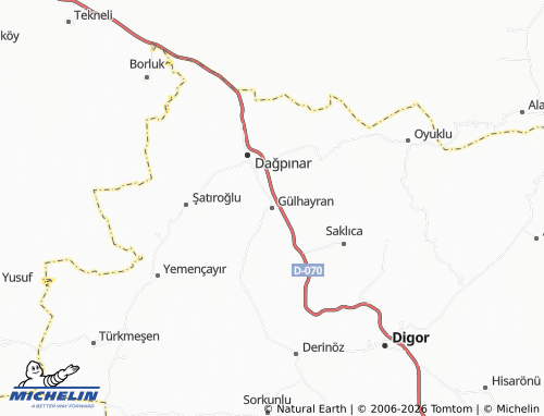 Mappa MICHELIN Gülhayran - ViaMichelin