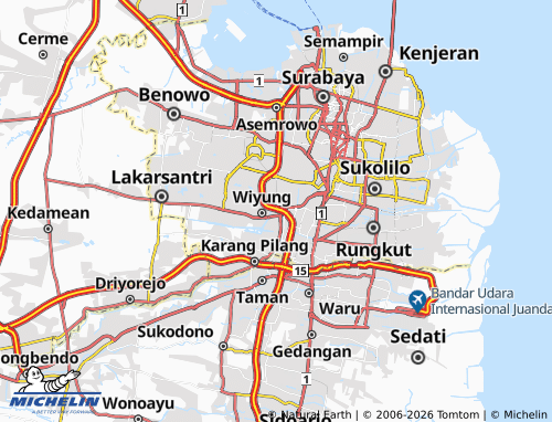 MICHELIN Jajar Tunggal map - ViaMichelin