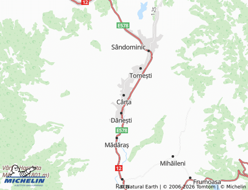 MICHELIN Cârța map - ViaMichelin