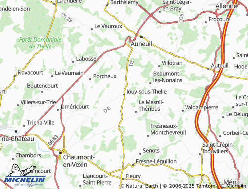 MICHELIN-Landkarte Jouy-sous-Thelle - ViaMichelin