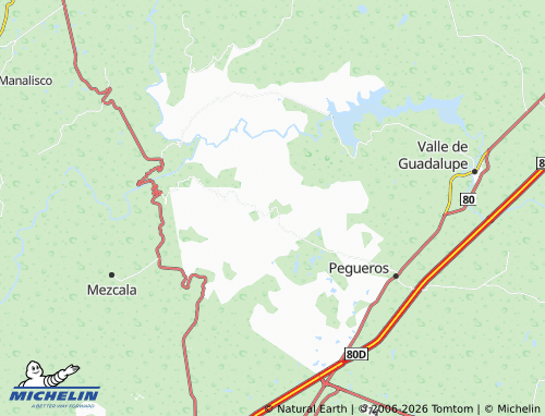 MICHELIN Palo Dulce map - ViaMichelin