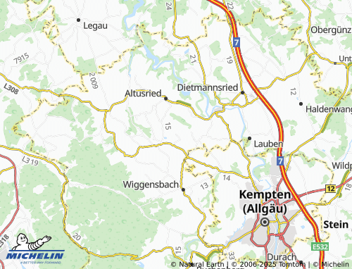 MICHELIN Frühstetten map - ViaMichelin