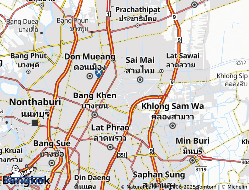 MICHELIN Khlong Thanon map - ViaMichelin