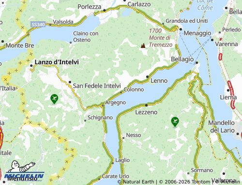 MICHELIN Colonno map - ViaMichelin