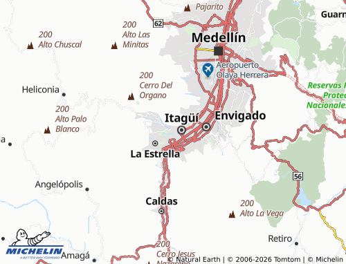 Carte MICHELIN Santa Ana - ViaMichelin