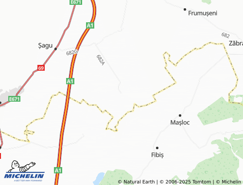 MICHELIN Firiteaz map - ViaMichelin