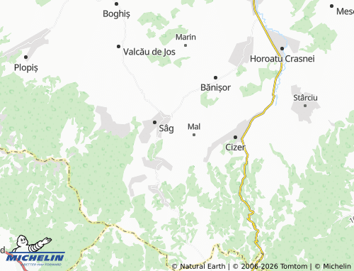 MICHELIN Sârbi map - ViaMichelin