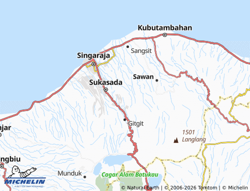 MICHELIN-Landkarte Pegadungan - ViaMichelin