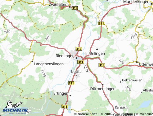MICHELIN Riedlingen map - ViaMichelin