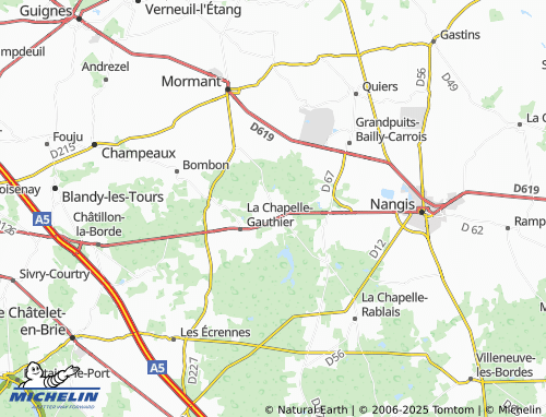 MICHELIN Saint-Ouen-en-Brie map - ViaMichelin