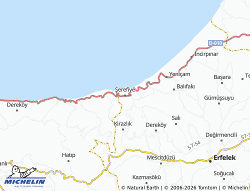 Mappa MICHELIN Şerefiye - ViaMichelin
