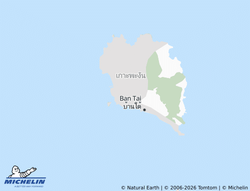 Mapa MICHELIN Ko Pha Ngan - ViaMichelin