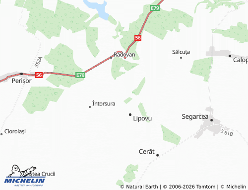 MICHELIN Lipovu De Sus map - ViaMichelin