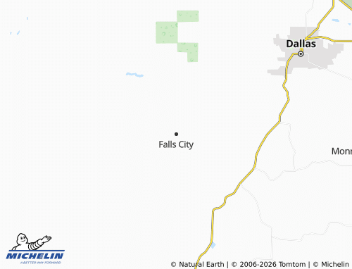 Mappa MICHELIN Falls City - ViaMichelin