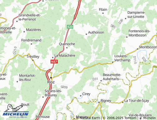 MICHELIN-Landkarte Villedieu-lès-Quinoche - ViaMichelin