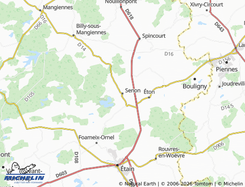 Mappa MICHELIN Senon - ViaMichelin