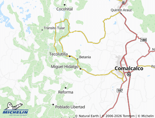 MICHELIN-Landkarte Betania - ViaMichelin