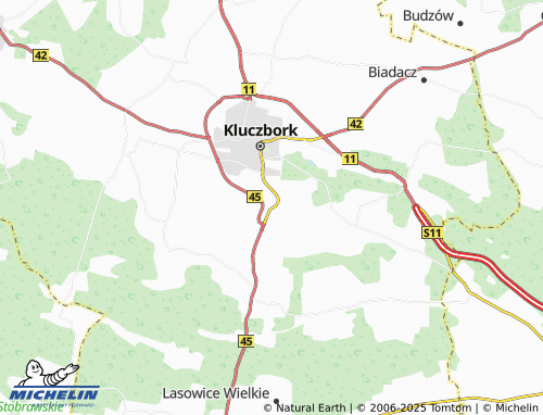 MICHELIN Kuniów map - ViaMichelin