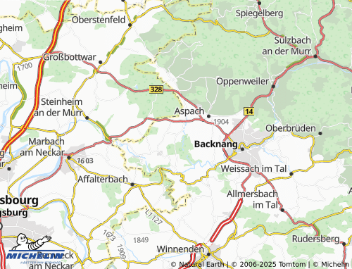 MICHELIN Zwingelhausen map - ViaMichelin