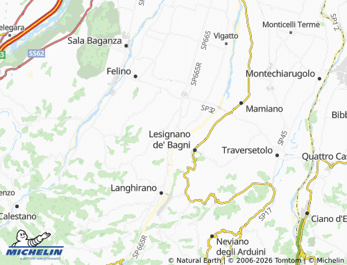 MICHELIN Torrechiara map - ViaMichelin
