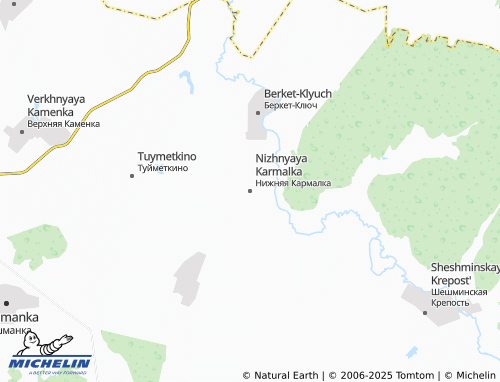 MICHELIN-Landkarte Nizhnyaya Karmalka - ViaMichelin