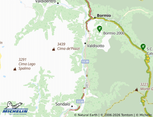 MICHELIN Monte map - ViaMichelin