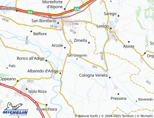 MICHELIN-Landkarte San Gregorio - ViaMichelin
