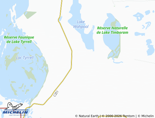 MICHELIN Tyrrell Downs map - ViaMichelin