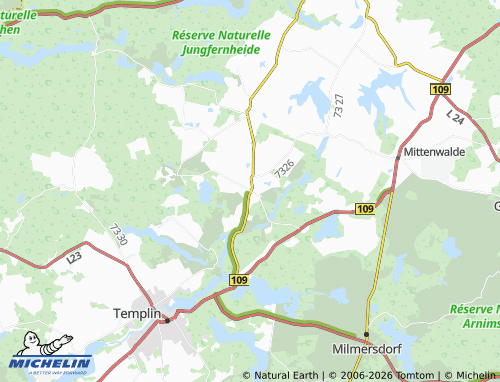 MICHELIN Klosterwalde map - ViaMichelin