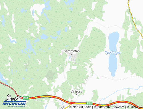 MICHELIN-Landkarte Garphyttan - ViaMichelin