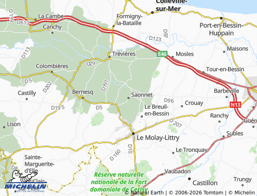MICHELIN Saonnet map - ViaMichelin