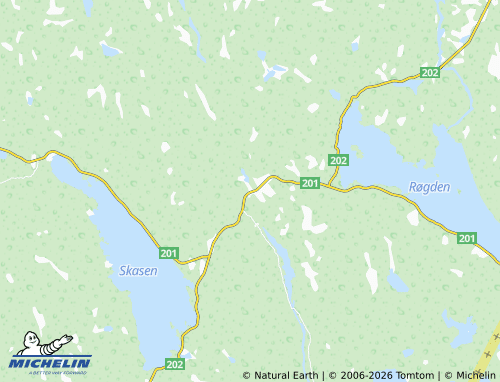 MICHELIN Svullrya map - ViaMichelin
