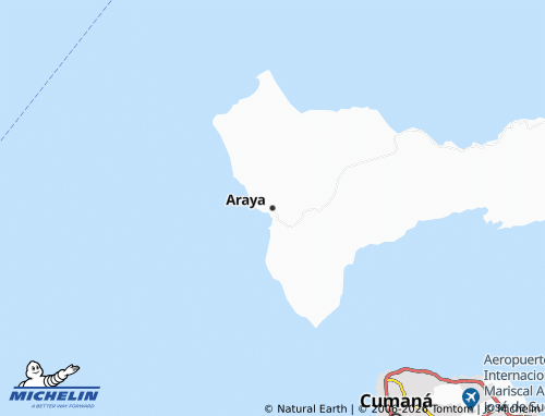 Mapa MICHELIN Araya - ViaMichelin