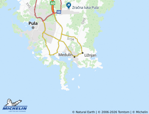 Carte MICHELIN Medulin - ViaMichelin