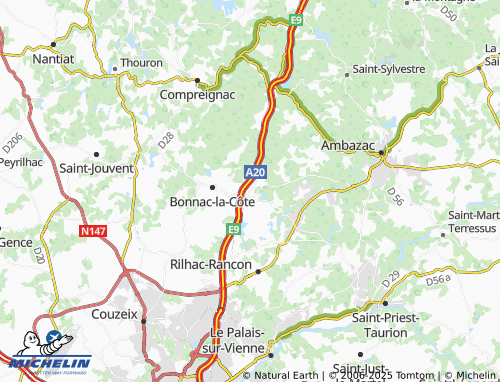MICHELIN Maison Rouge map - ViaMichelin