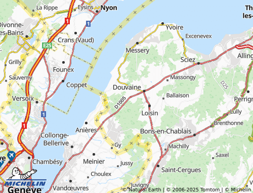 Carte MICHELIN Aubonne - ViaMichelin
