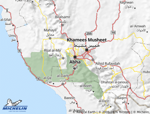 MICHELIN-Landkarte Asir - ViaMichelin