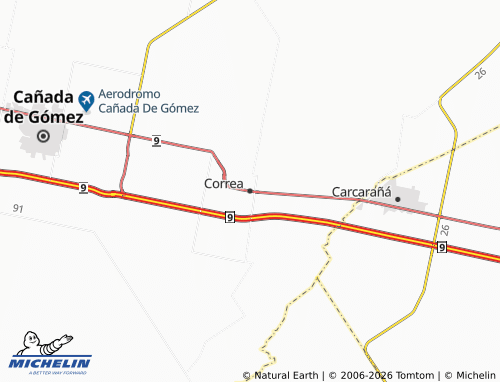 Mappa MICHELIN Correa - ViaMichelin