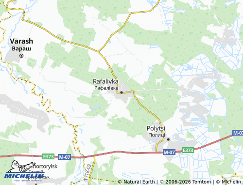 Mappa MICHELIN Rafalivka - ViaMichelin