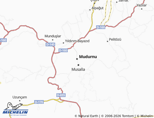 Kaart MICHELIN Mudurnu - ViaMichelin