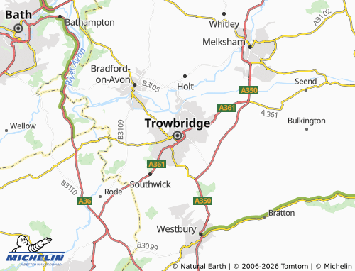 MICHELIN Trowbridge map - ViaMichelin