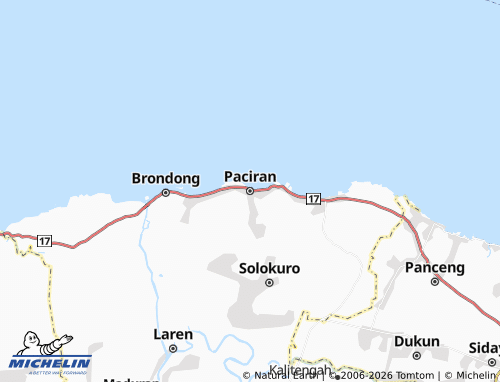 Carte MICHELIN Paciran - ViaMichelin