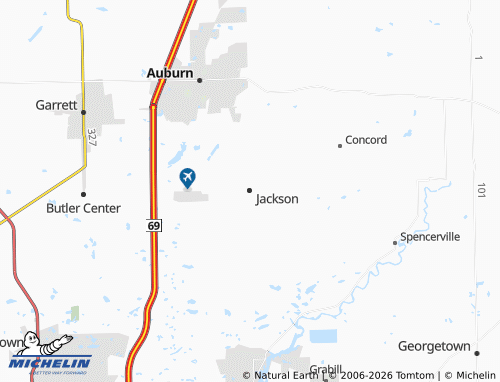 Mappa MICHELIN Jackson - ViaMichelin