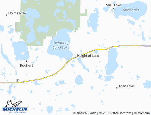 Carte MICHELIN Height of Land - ViaMichelin