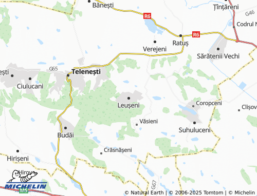MICHELIN Leușeni map - ViaMichelin