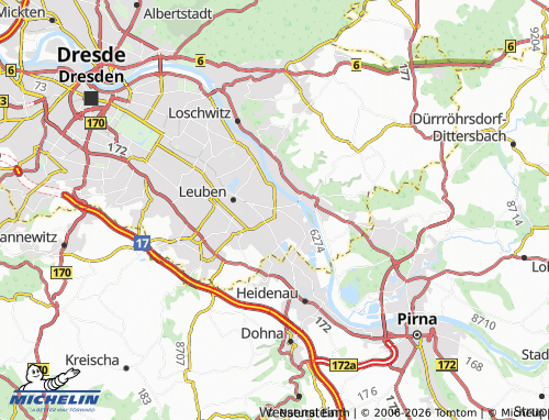 MICHELIN Kleinzschachwitz map - ViaMichelin