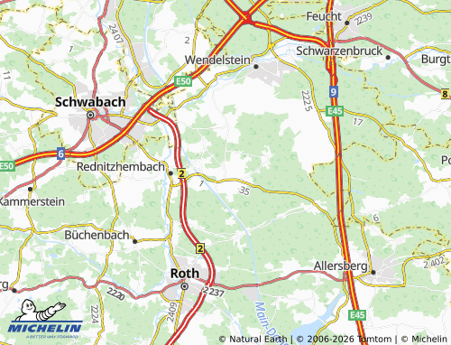 Mappa MICHELIN Schwanstetten - ViaMichelin