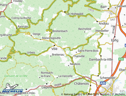 Mapa MICHELIN Triembach-au-Val - ViaMichelin