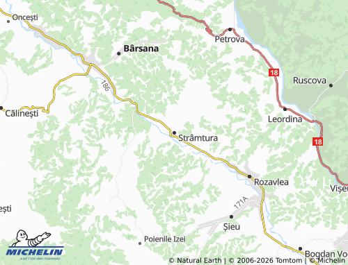 Mappa MICHELIN Strâmtura - ViaMichelin